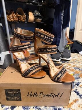 Sam Edelman 🐆 Strap Heels